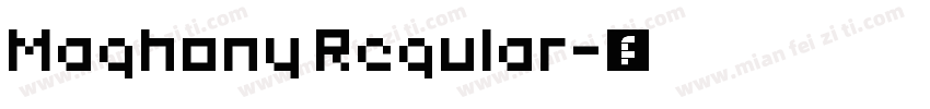 Maghony Regular字体转换
